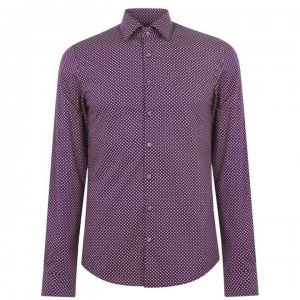 Image of Calvin Klein Calvin Slim Fit Geo Shirt - Pumpkin XN2