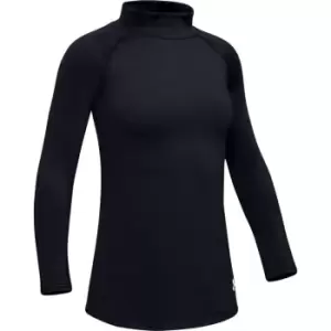 Image of Under Armour Amour Cold Gear Compression Mock Base Layer Girls - Black