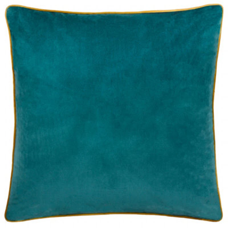 Image of Furn Furn Meridian Velvet Cushion in Aqua Size: 45cm x 45cm Aqua 45cm x 45cm Unisex 5025532353801