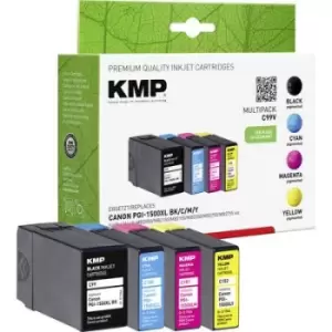 Image of KMP Ink replaced Canon PGI-1500XL Compatible Set CMYK C99V 1564,0050