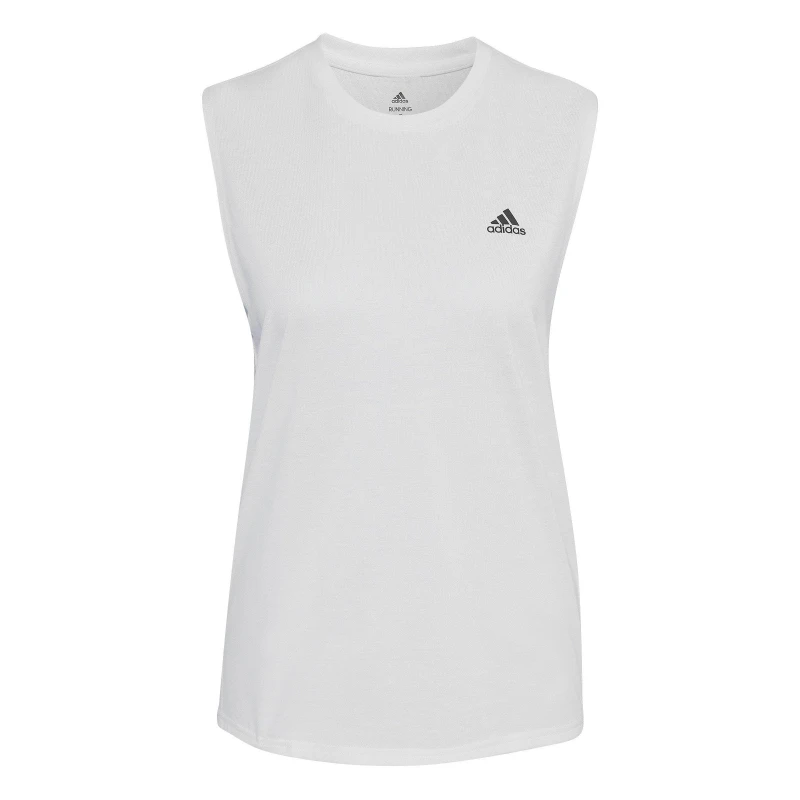 Image of adidas Muscle Tank Top Womens - White White 2XS