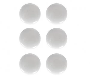 Image of Wickes Ceramic Door Knob - White 37mm Pack of 6