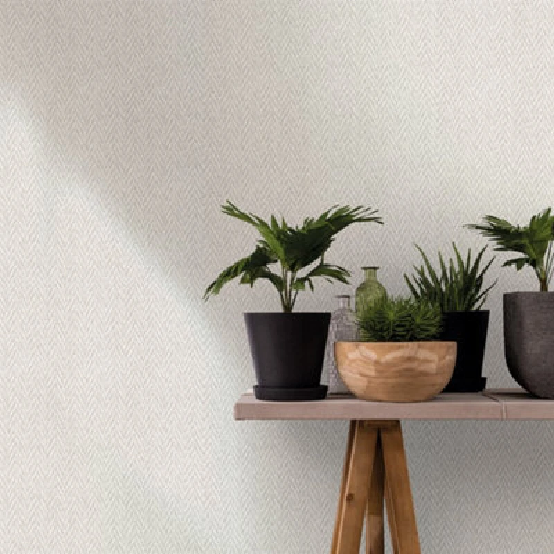 Image of Galerie Loft Cream Beige Taupe Chevron Sisal Weave Textured Wallpaper