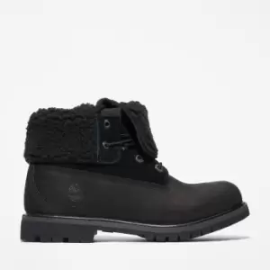 Image of Timberland Authentic Fold-over Boot For Her In Black Black, Size 7