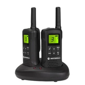 Image of Motorola TLKR T60 2 Way Walkie Talkie Radios Band PMR446 8 Channels 121 Codes 8km Range Black