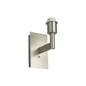 Image of Endon Lighting Owen USB - Wall Lamp Matt Nickel Plate 1 Light IP20 - E27