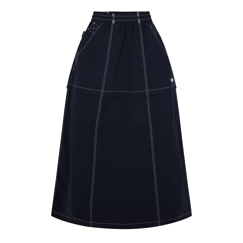 Image of Timberland Womens Veneda 2in1 Maxi Skirt Black female 10 (S)