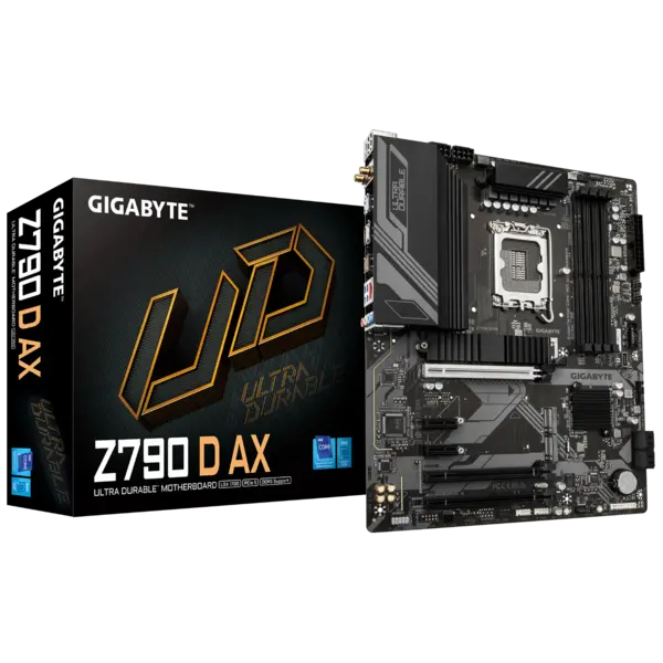Image of Gigabyte Z790 D AX Motherboard - Intel Core 14th Gen CPUs, 7600MHz DDR5 - Z790 D AX