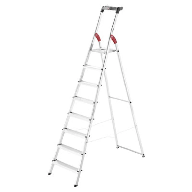 Image of Hailo L60 Aluminium Step Ladders - 8 Treads
