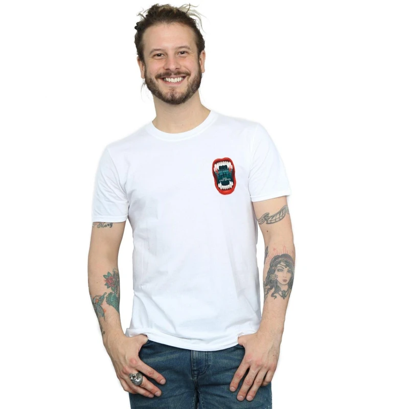 Image of The Lost Boys The Lost Boys Men Teeth Pocket T-Shirt in White Size: Small White S Male 5059934777415