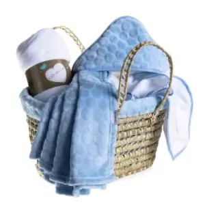 Image of Clair de Lune Marshmallow Baby's First Moses Gift Set - Blue