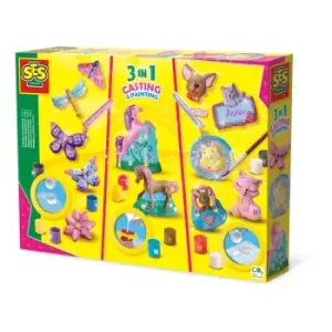 Image of SES CREATIVE Animals 3-in-1 Casting and Painting, 5 Years and Above (01288)