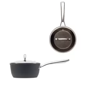 Image of Haden Perth Sleek Non-Stick 18cm Saucepan 192554 in Grey