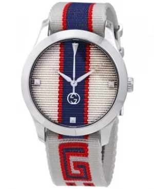 Image of Gucci G-Timeless White, Red and Blue Dial Mens Watch YA1264071 YA1264071