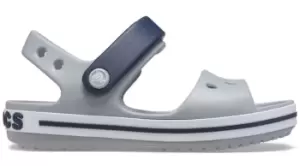 Image of Crocs Crocband Sandals Kids Light Grey / Navy J3