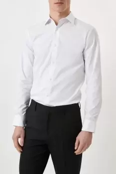 Image of Slim Fit White Essential Formal Shirt