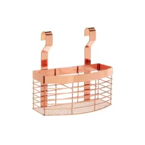Image of Hanging Storage Basket in Rose Gold Iron