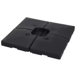 Image of Outsunny 4pc Portable Umbrella Parasol Base Weights Water Sand Filled Holder