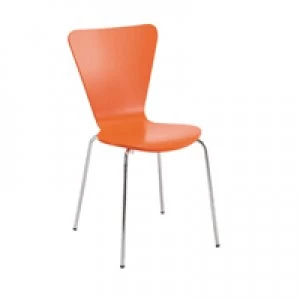 Image of Arista Orange Bistro Chair KF74195