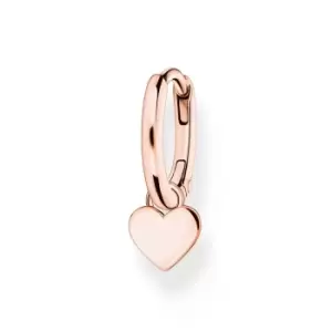 Image of THOMAS SABO Rose Gold Plated Heart Single Hoop Earring