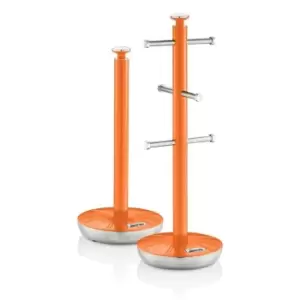 Image of Swan Retro Orange Towel Pole and Mug Set
