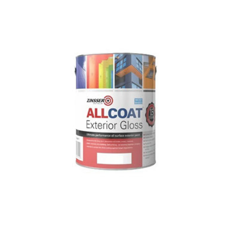 Image of Zinsser Allcoat Exterior Water Based Gloss White 1L
