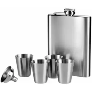 Image of Stainless Steel Hip Flask Set - Premier Housewares