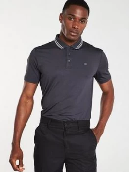 Image of Calvin Klein Golf Madison Tech Polo - Grey Marl