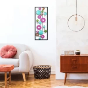 Image of Antique Multicolor Decorative Metal Wall Accessory