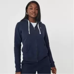 Image of Jack Wills Pheasant Logo Zip Hoodie - Blue