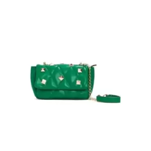 Image of I Saw It First Studded Cross Body Quilted Shoulder Bag - Green