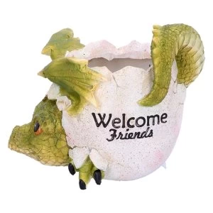 Image of Welcome Friends Green Dragon Pot