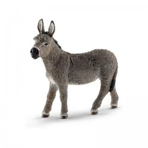 Image of Schleich Farm World Donkey Toy Figure