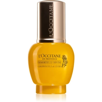 Image of LOccitane Immortelle Divine Eye & Lip Contour Skincare For Eyes And Lips 15 ml