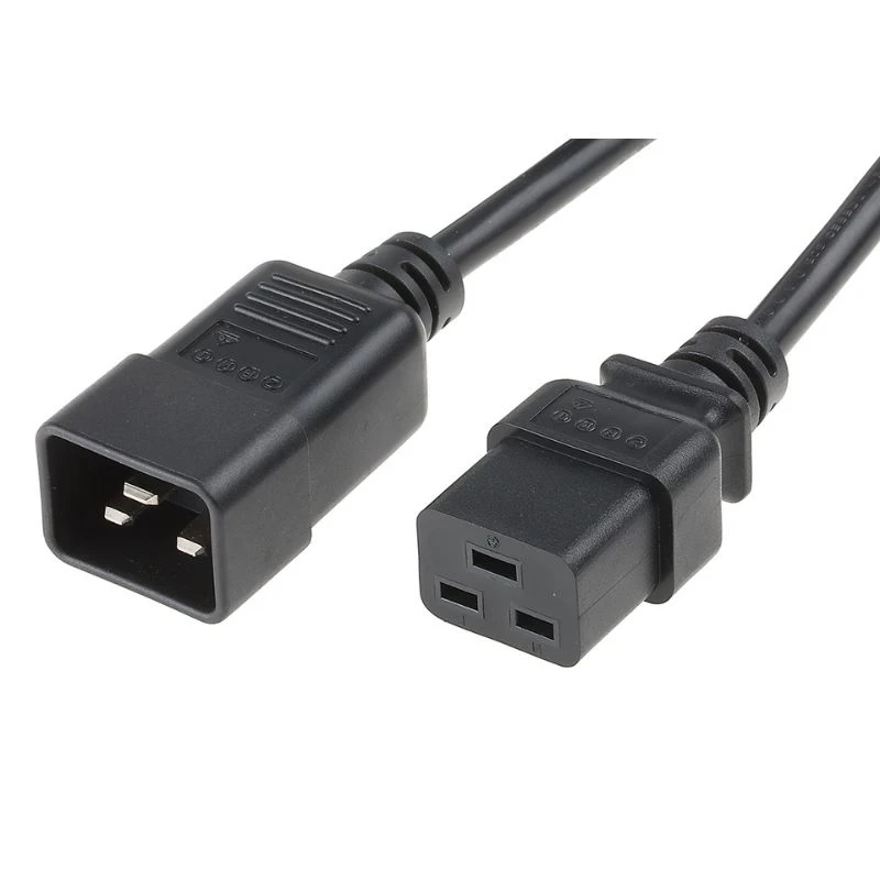 Image of FDL 0.5M IEC C20 PLUG TO C19 SOCKET EXTENSION CABLE