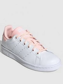 Image of adidas Originals Stan Smith Junior Trainers - White/Pink, Size 5