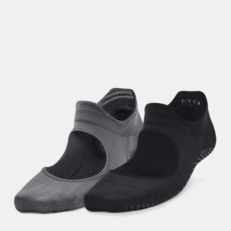 Image of Under Armour Breathe Balance 2pk Trainer Socks Small Black 41285940055