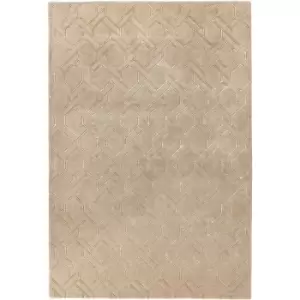 Image of Nexus Fine Lines Sand Sand 120cm x 170cm Rectangle - Beige
