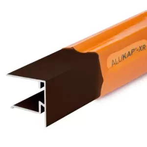 Image of Alukap-XR 25mm Brown End Stop Bar 2.4m