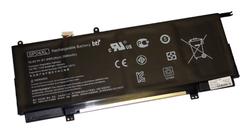 Image of BTI BTI L28764-005 compatible 61.4Wh 4-cell battery for HP SPECTRE X360 CONVERTIBLE 13-AP L28764-005-BTI