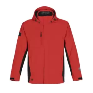 Image of Stormtech Mens Atmosphere 3-in-1 Performance System Jacket (Waterproof & Breathable) (S) (Stadium Red/Black)