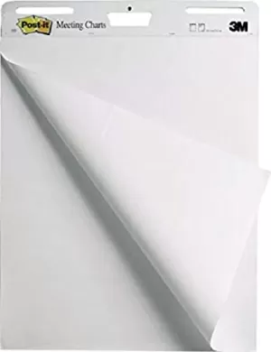 Image of Post-it Flipchart Pad 559 White 63.5 x 77.5cm 2 Pieces of 30 Sheets