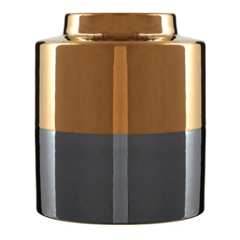 Image of Orsina Dual Tone Small Metallic Finish Vase