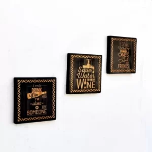 Image of LAZ087 Multicolor Decorative Wooden Wall Accessory