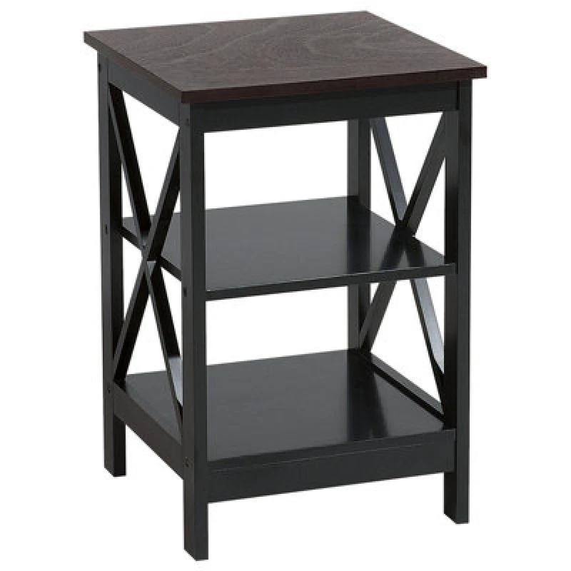 Image of Beliani Side Table Foster Black