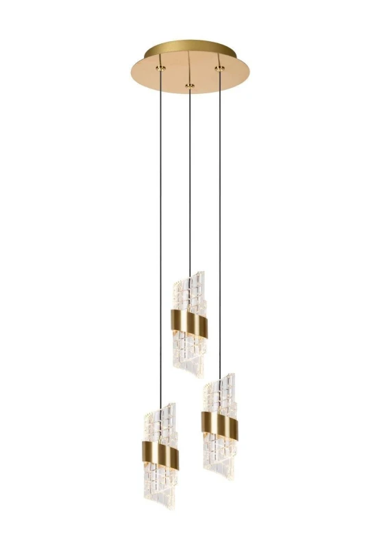 Image of Lucide 'KLIGANDE' Dimmable Adjustable Height Indoor Stylish LED Pendant Light Yellow