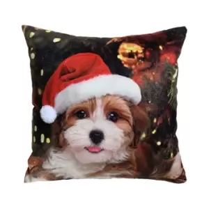 Image of The Spirit Of Christmas Christmas Dog Cush 88 - Red