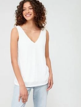 Image of Wallis Sequin Cami - White, Size 12, Women