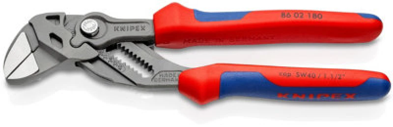 Image of Knipex 86 02 Pliers Wrench Adjustable Spanner 86 02 180 SB Length: 180mm