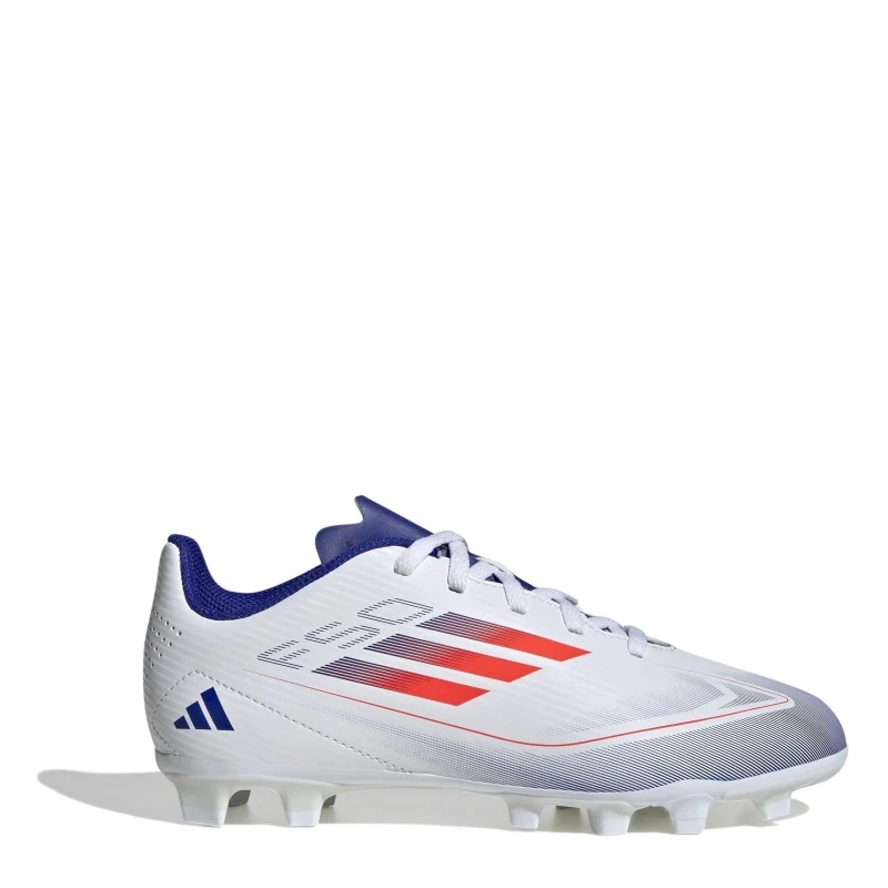 Image of adidas F50 Club Juniors Firm Ground Football Boots - White White 5